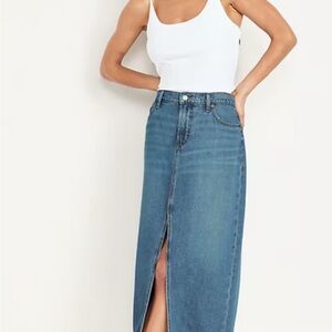 Old Navy - Mid-Rise Jean Maxi Skirt